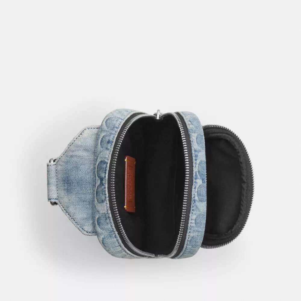 Mochila tipo bandolera Racer en denim exclusivo Loved