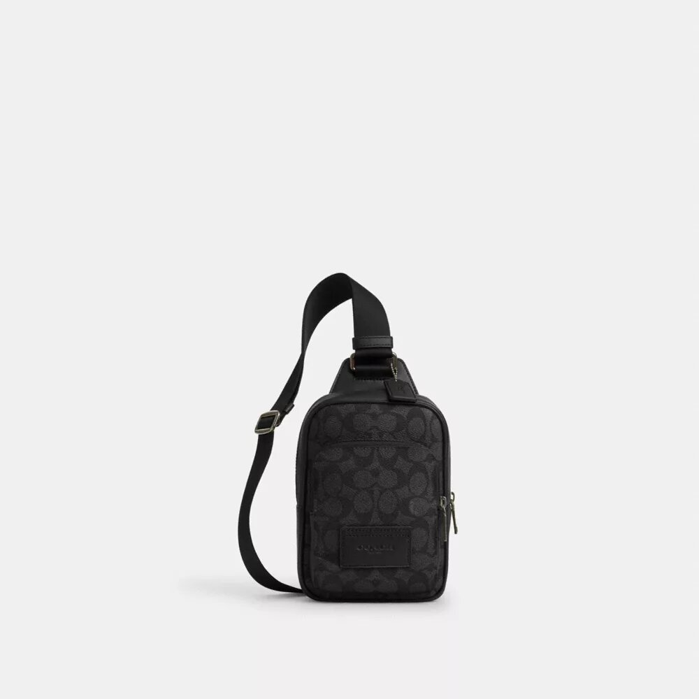 Mochila tipo bandolera Racer en Signature Canvas