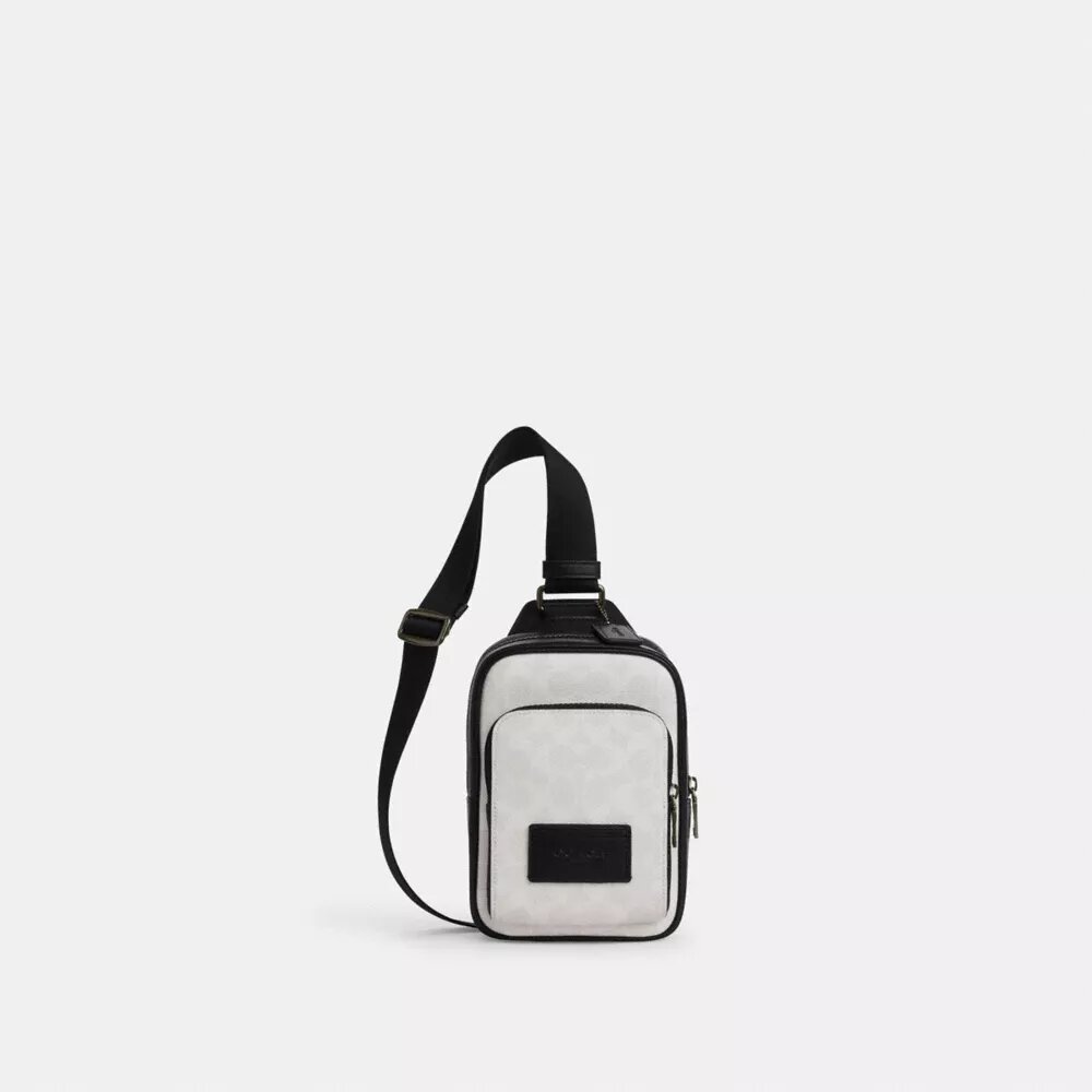 Mochila tipo bandolera Racer en Signature Canvas