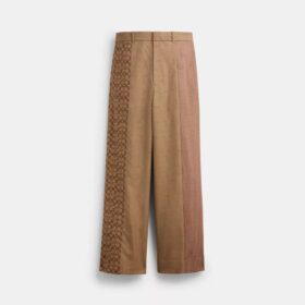 Pantalones con mezcla de hilos teñidos