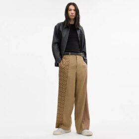 Pantalones con mezcla de hilos teñidos