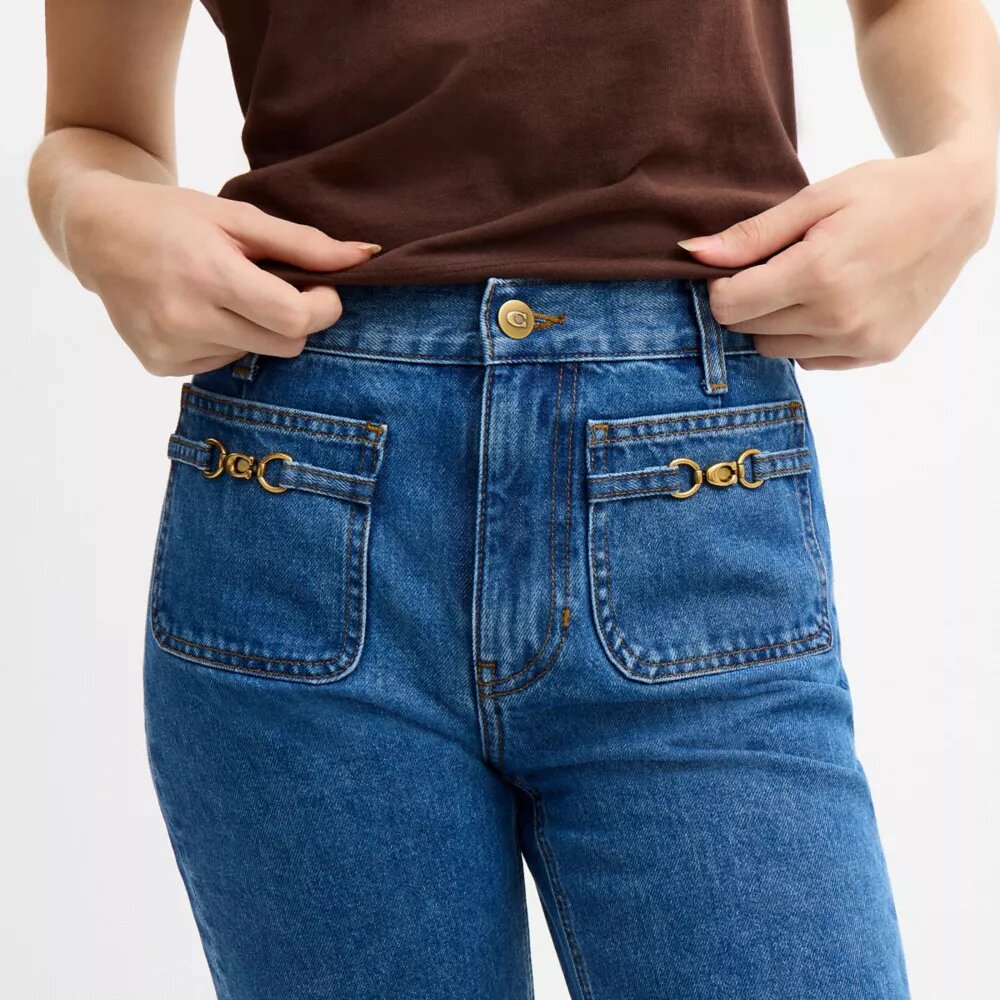 Pantalones de mezclilla «Sculpted C» de algodón orgánico