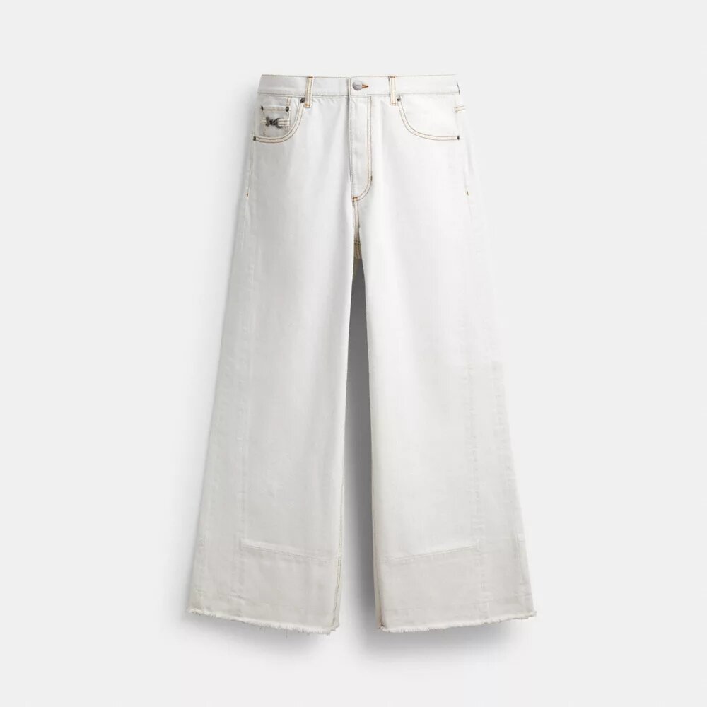 Pantalones holgados de mezclilla de algodón orgánico