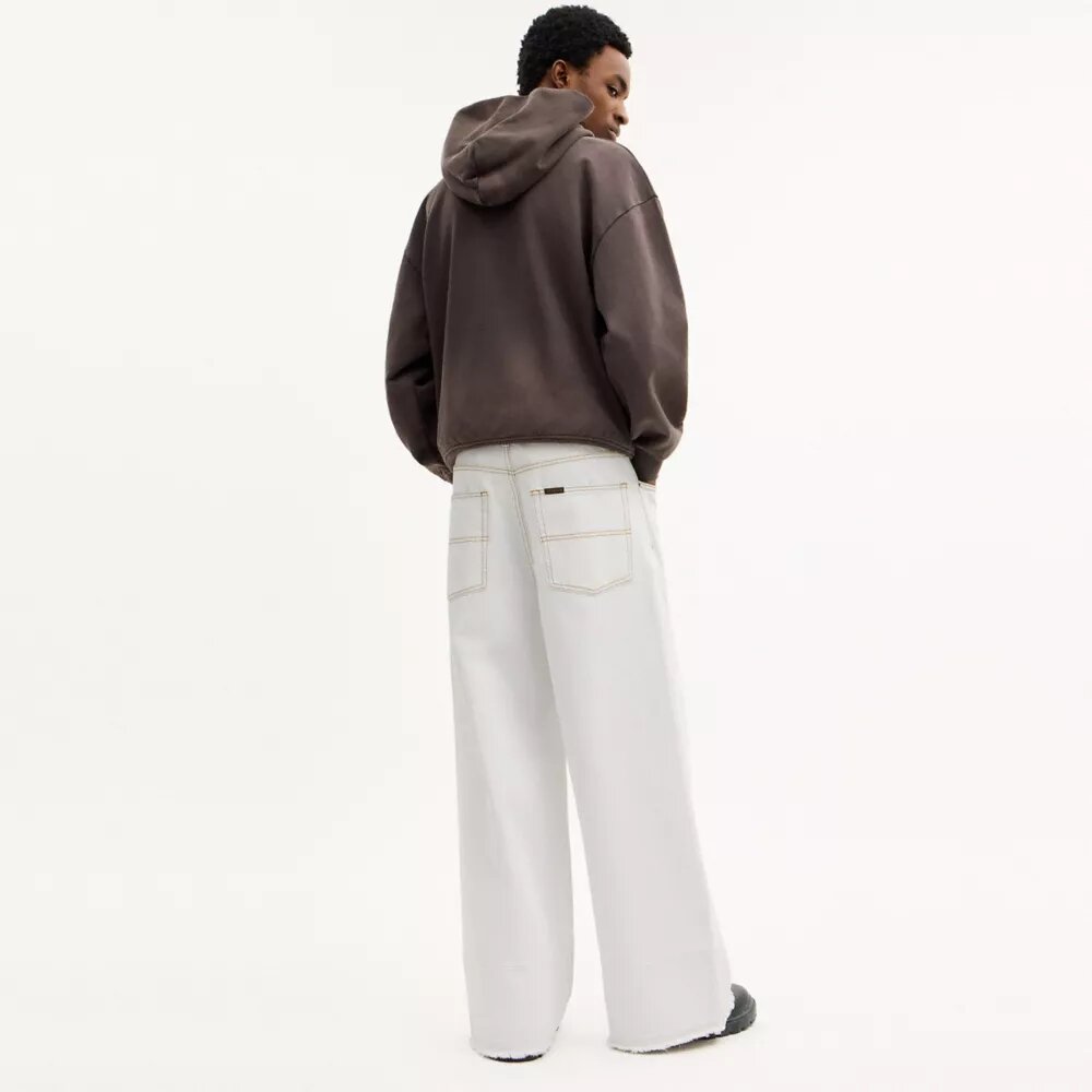 Pantalones holgados de mezclilla de algodón orgánico