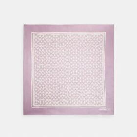 Pañuelo cuadrado de seda con estampado texturizado exclusivo