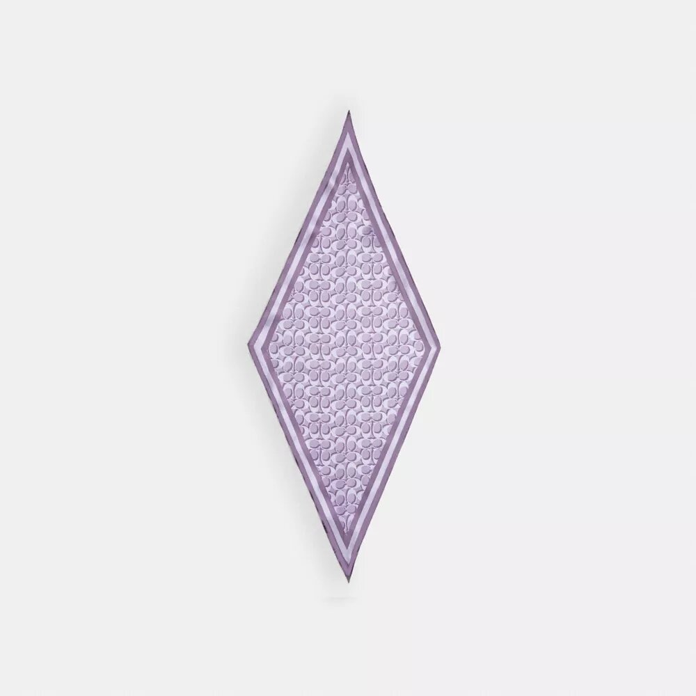 Pañuelo de seda con diseño de rombos exclusivo