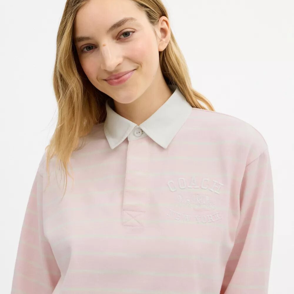 Polos de rugby a rayas con motivo de Horse and Carriage, en Algodón orgánico