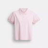 Polos encogidos con el logotipo de Coach en cursiva, de Algodón orgánico