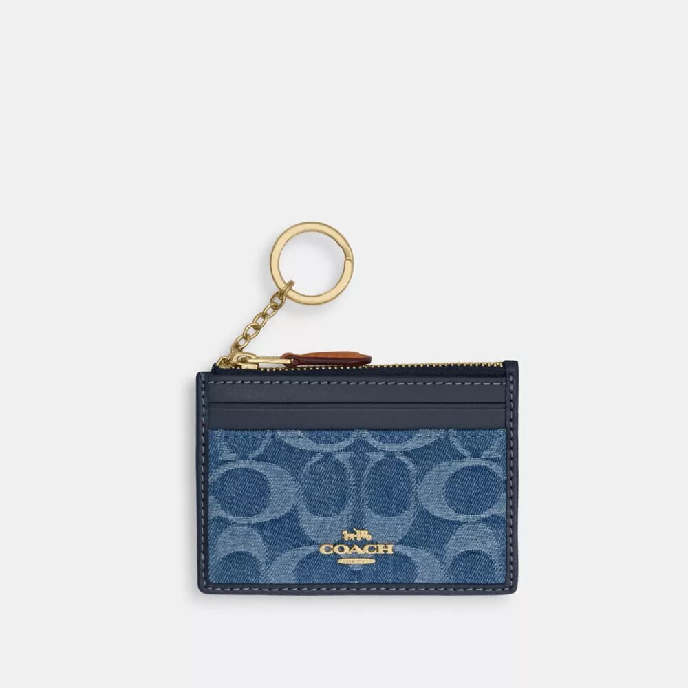 Portaidentificación Mini Skinny en denim exclusivo