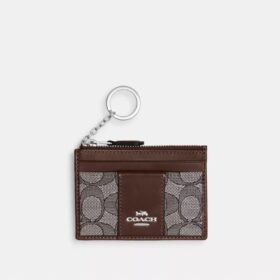 Portaidentificación mini y delgado en jacquard exclusivo