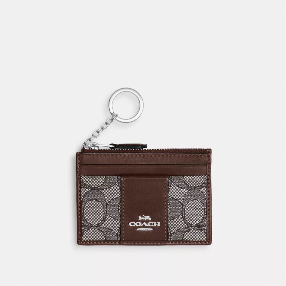 Portaidentificación mini y delgado en jacquard exclusivo