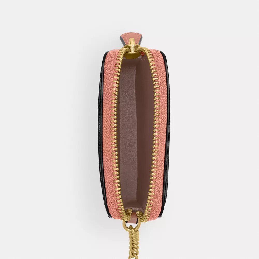 Portatarjetas con cadena Essential en Signature Canvas