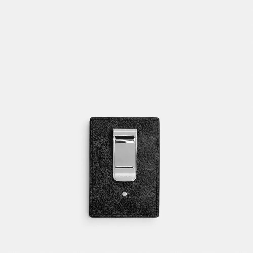 Portatarjetas con clip para billetes en Signature Canvas