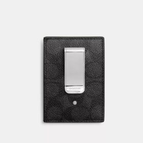Portatarjetas con clip para billetes en Signature Canvas