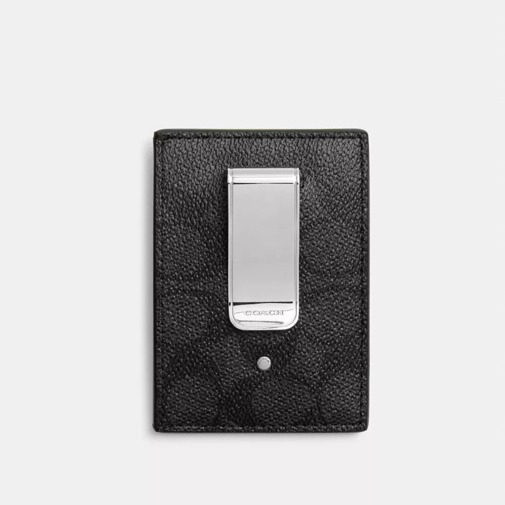 Portatarjetas con clip para billetes en Signature Canvas