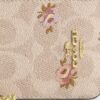 Portatarjetas con cremallera en Signature Canvas con estampado floral