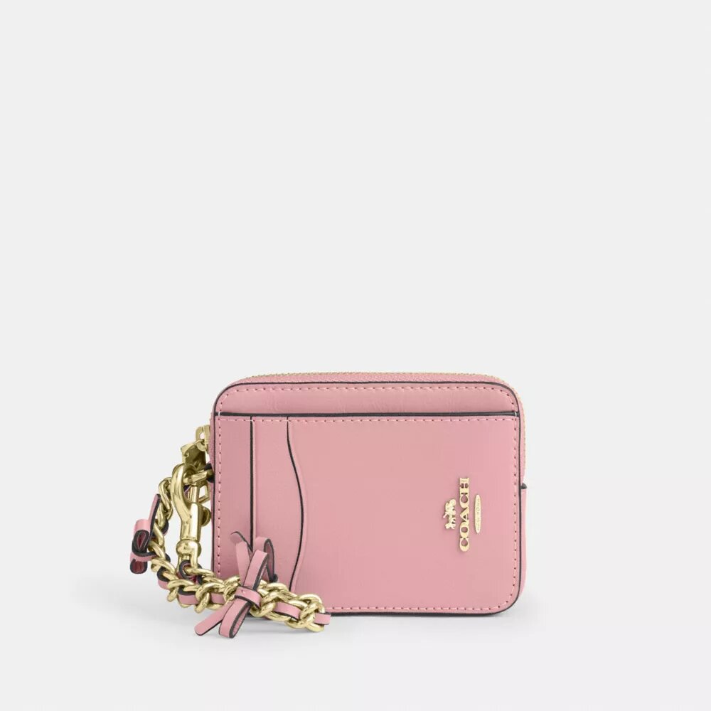 Portatarjetas con cremallera y moños