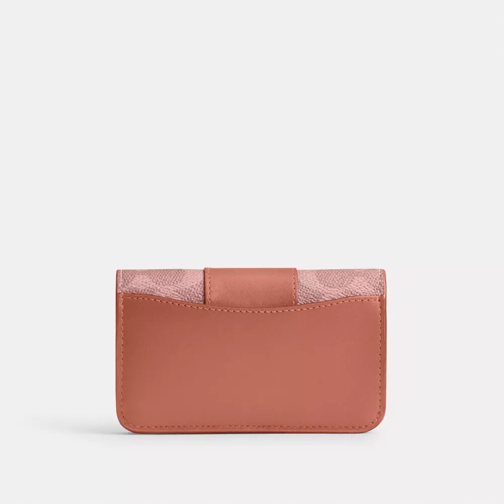 Portatarjetas delgado Essential en Signature Canvas