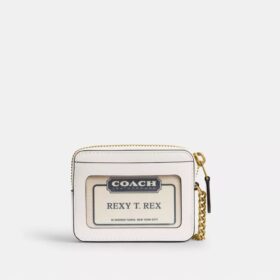 Portatarjetas Essential con cadena y estampado de calcomanías