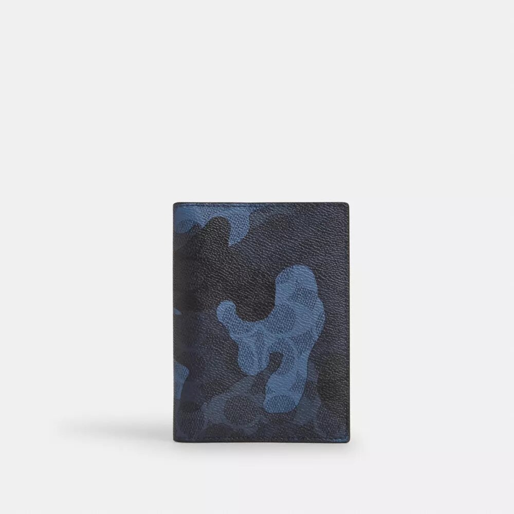 Portatarjetas para pasaporte con estampado de camuflaje exclusivo