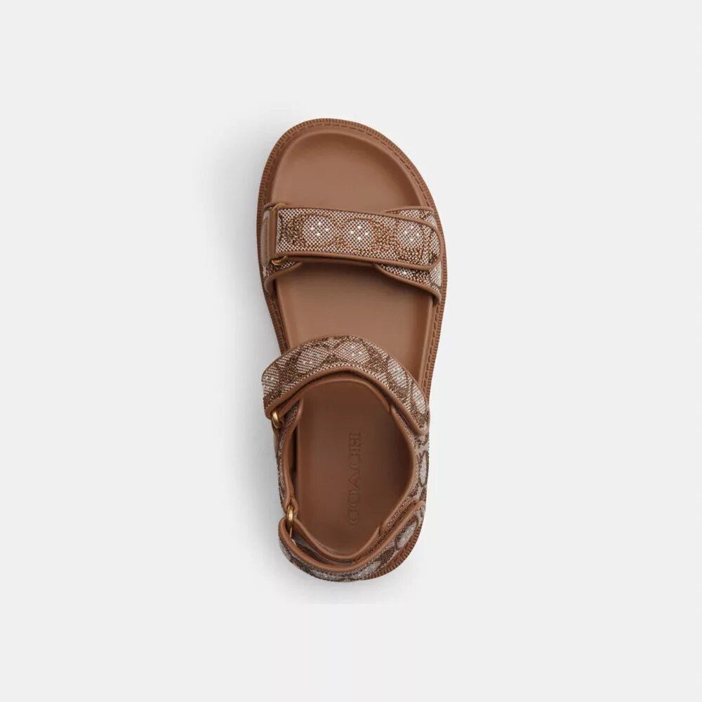 Sandalias Brynn en jacquard con cristales