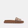 Sandalias Brynn tipo chanclas sin cordones en jacquard con cristales característico