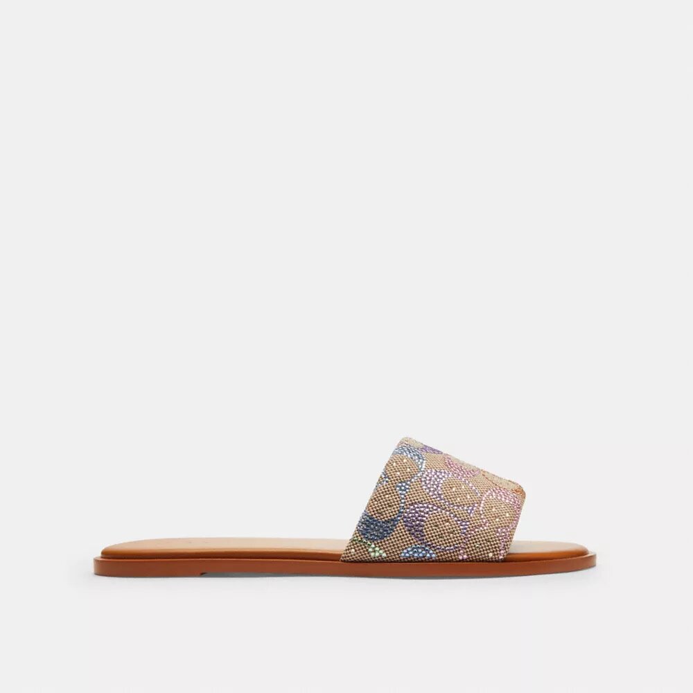 Sandalias Holly en jacquard exclusivo con cristales
