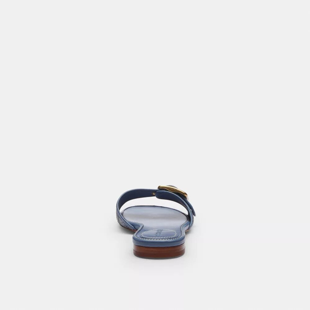 Sandalias Margot en denim con cristales