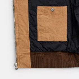 Sudadera con capucha y cremallera de lona