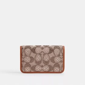 Tarjetero delgado Essential en jacquard Crystal Signature