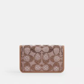 Tarjetero delgado Essential en jacquard Crystal Signature