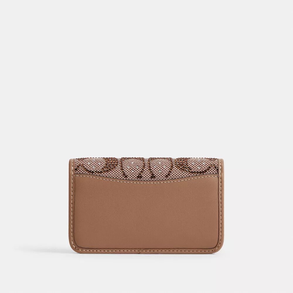 Tarjetero delgado Essential en jacquard Crystal Signature