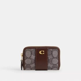 Tarjetero pequeño Essential con cierre de cremallera en jacquard exclusivo