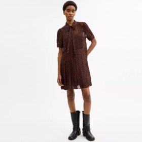 Vestido de camisa estampado