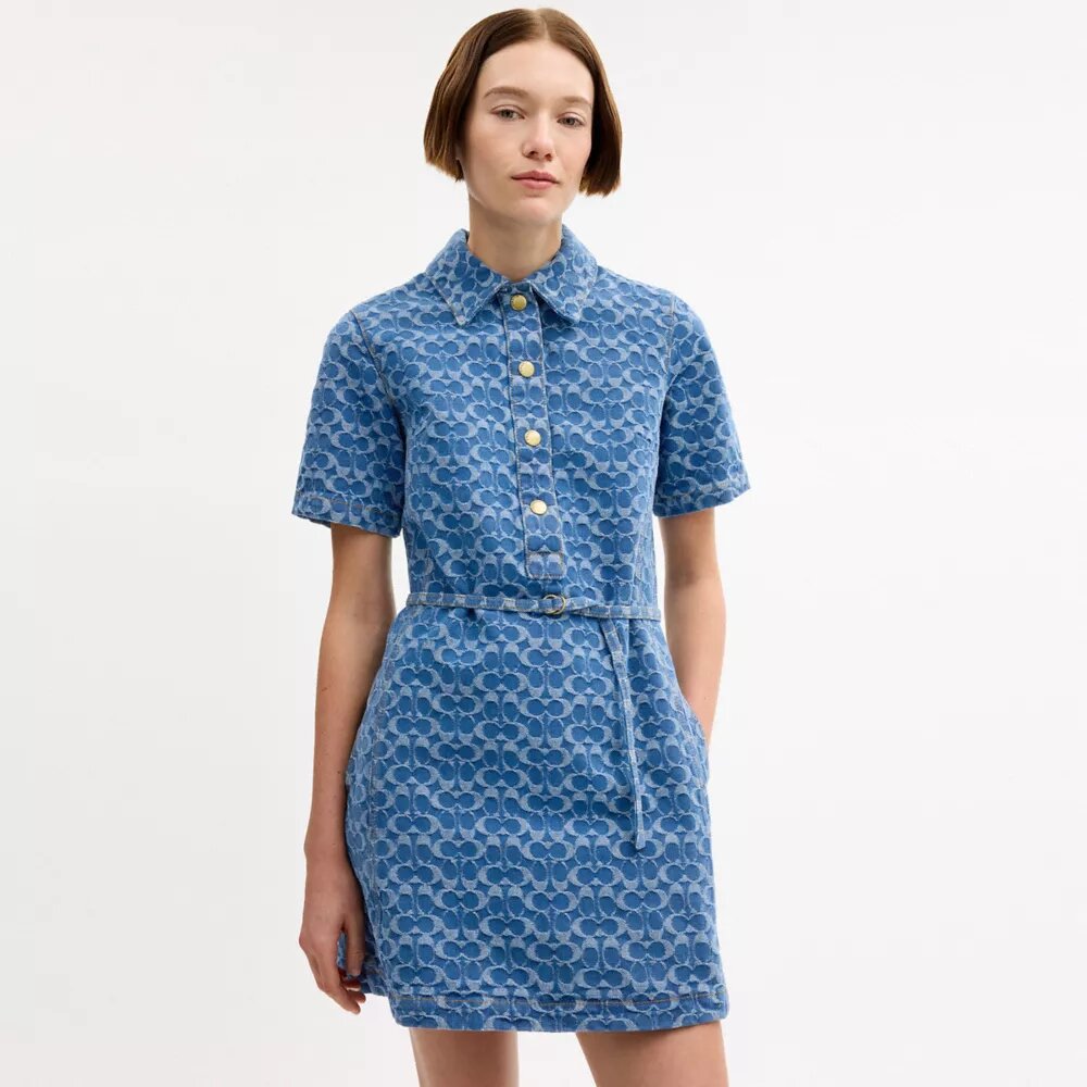 Vestido de mezclilla exclusivo de algodón orgánico