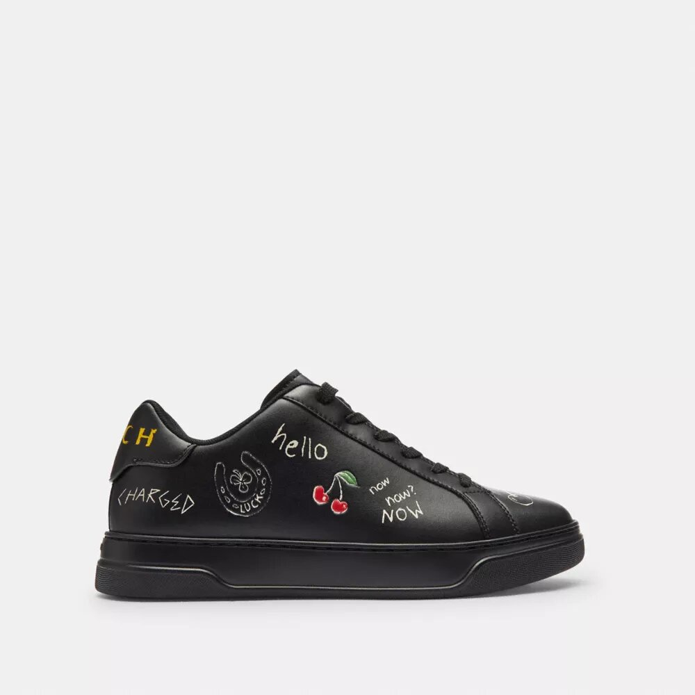 Zapatillas altas con estampado de bocetos