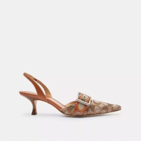 Zapatos destalonados Margot en jacquard con cristales exclusivo