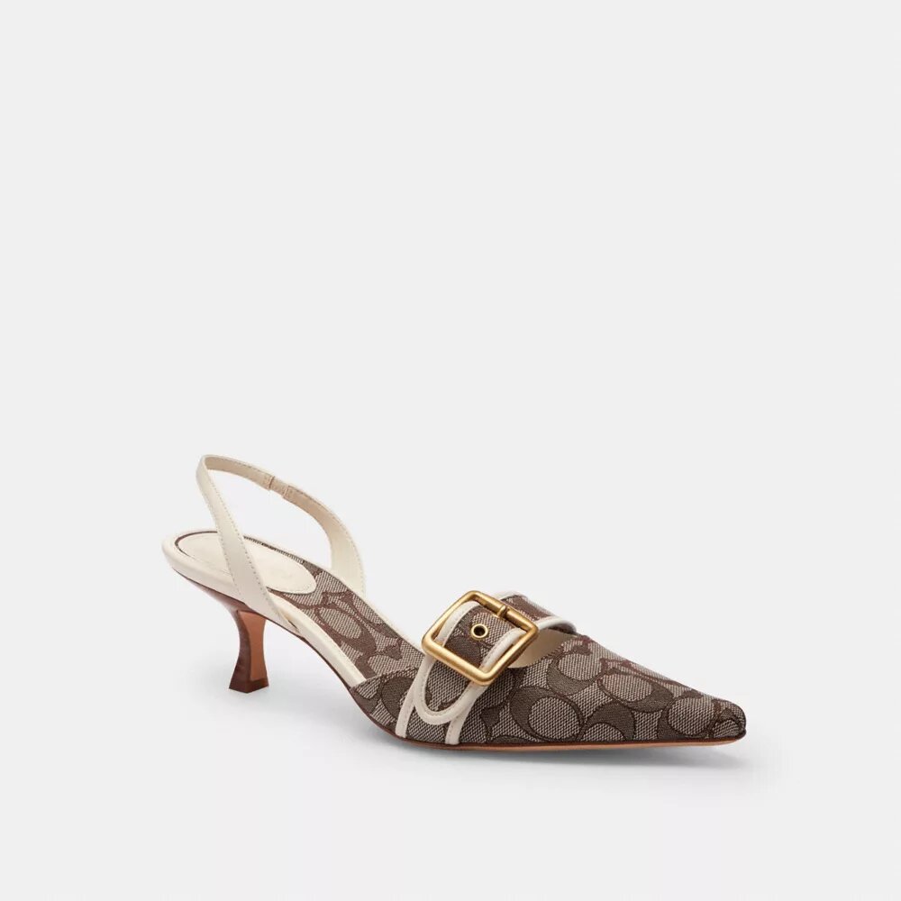 Zapatos destalonados Margot en jacquard exclusivo