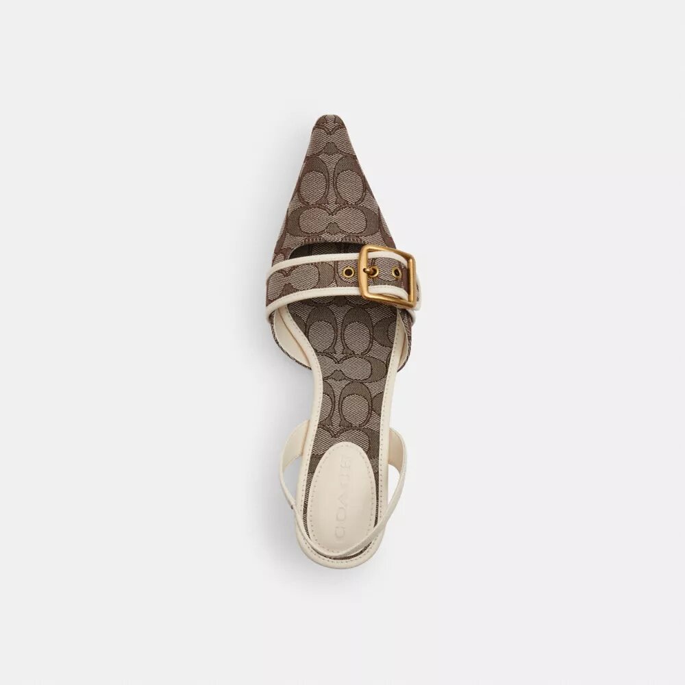 Zapatos destalonados Margot en jacquard exclusivo