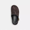 Zuecos de plataforma en forma de C y estampado de leopardo