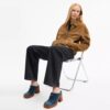 Zuecos de tacón con «C» esculpida en Loved Denim